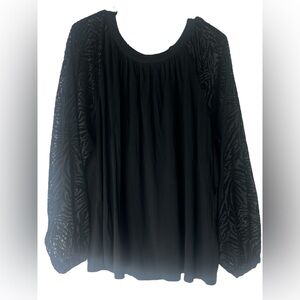 Zac & Rachel Black Embellished Blouse